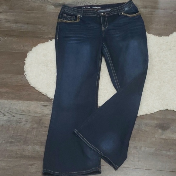 plus size jeans with embellished pockets